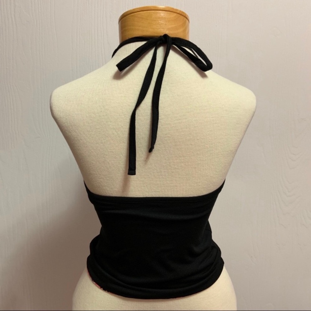 Black & Aztec Print Top - Picture 3 of 7